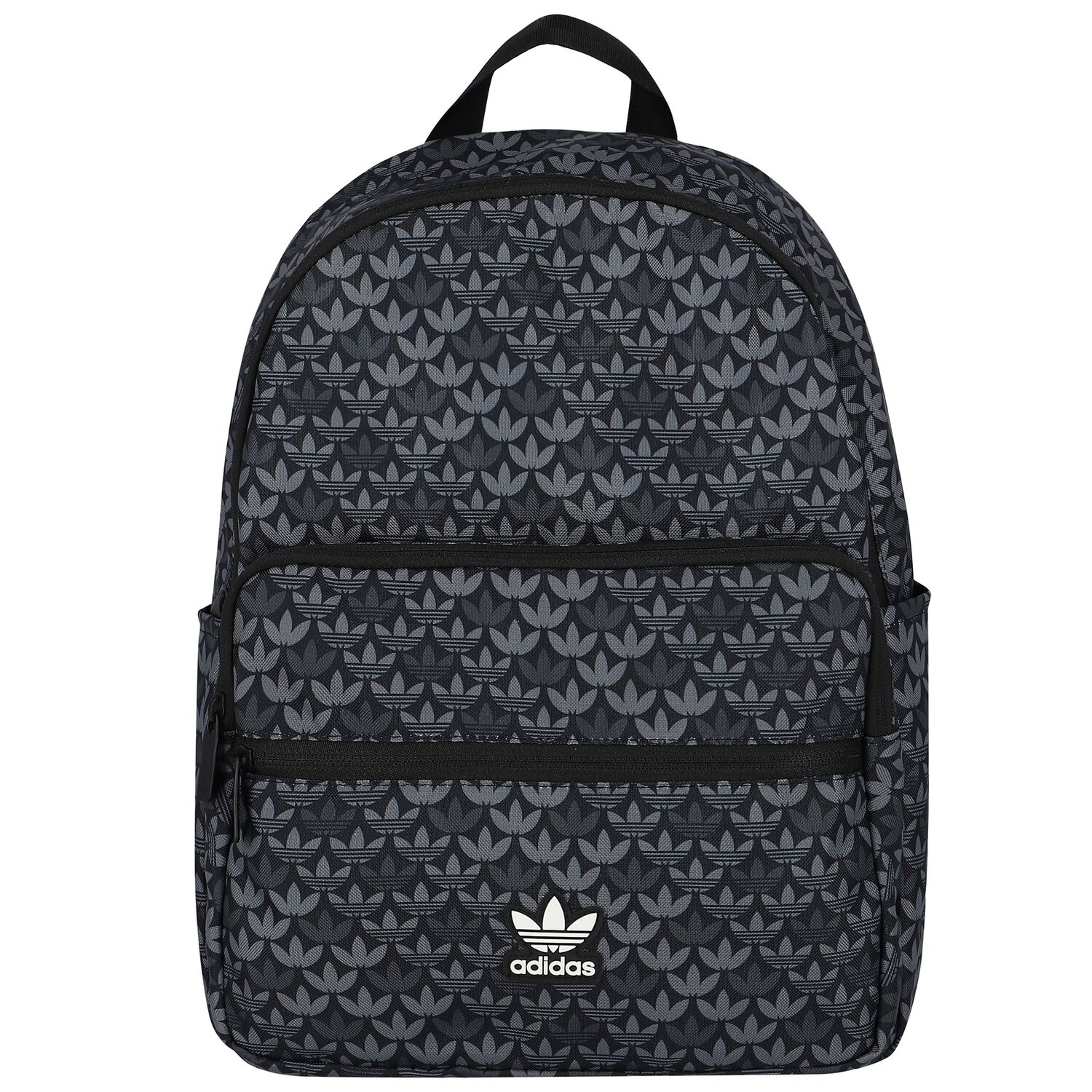 Black Trefoil Logo Backpack, 1, hi-res