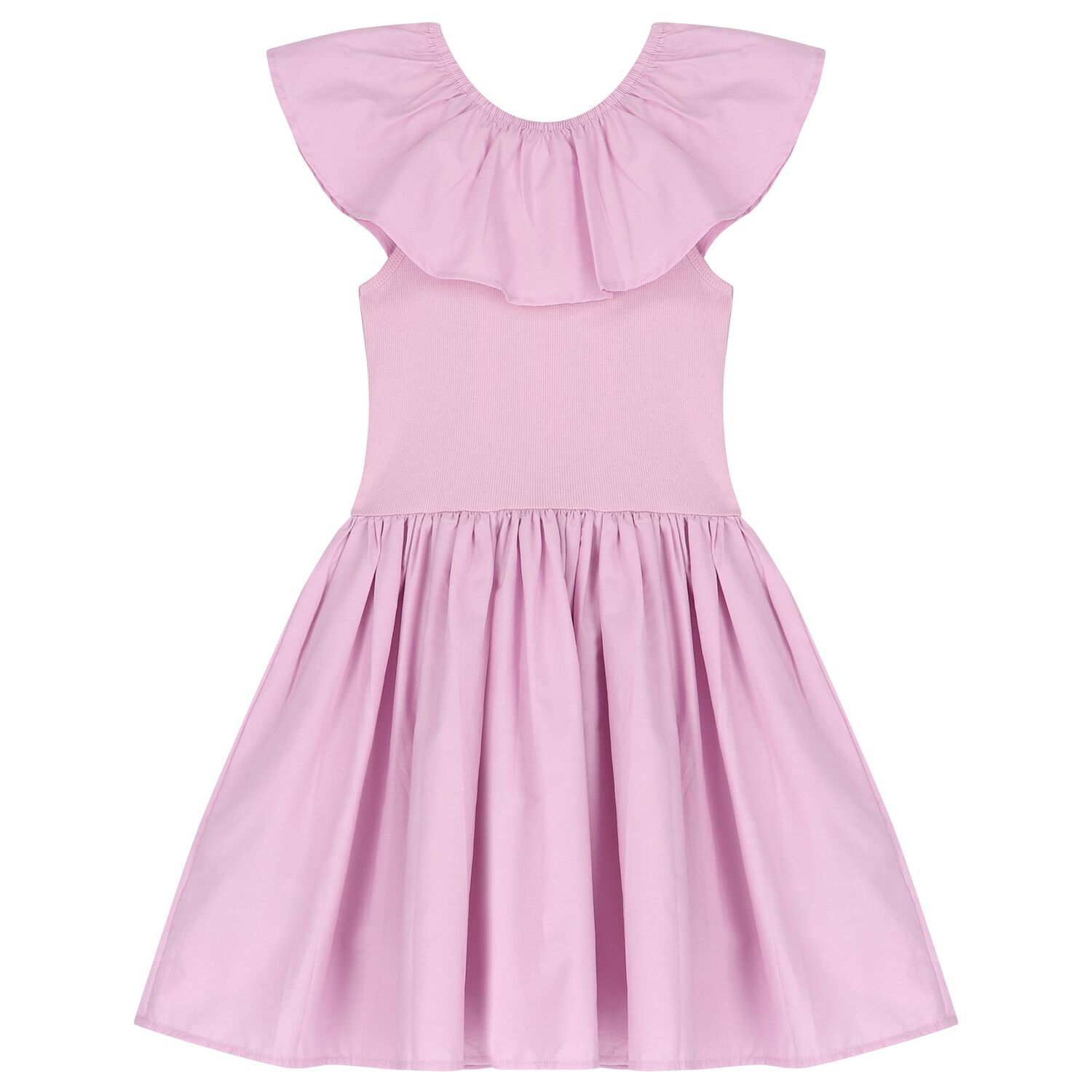 Girls Pink Ruffled Dresses, 1, hi-res