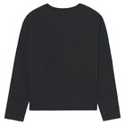 Boys Black Long Sleeve Top, 3, hi-res