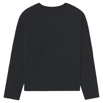 Boys Black Long Sleeve Top