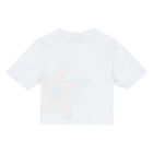 Girls White Star Logo T-Shirt, 1, hi-res