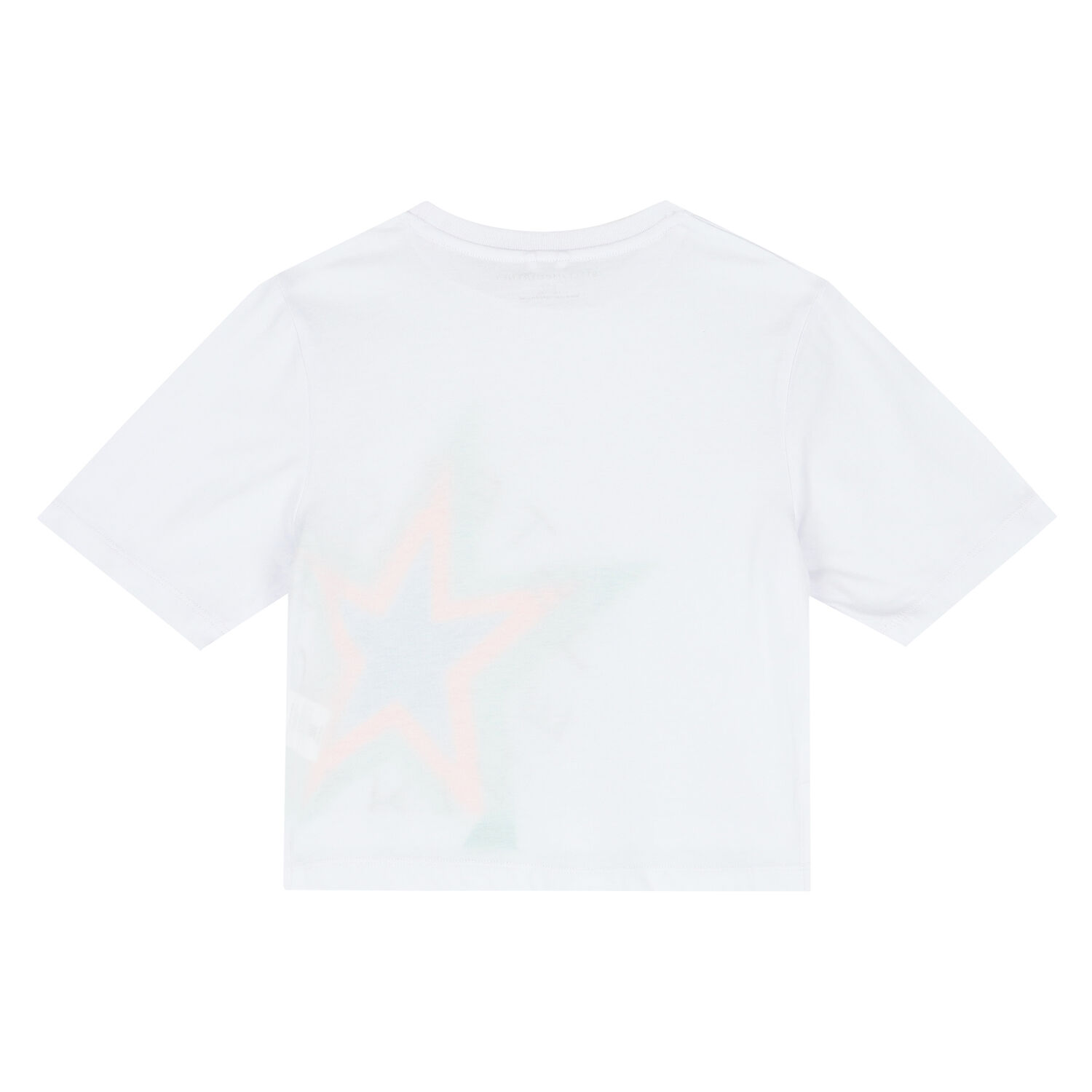 Girls White Star Logo T-Shirt, 1, hi-res