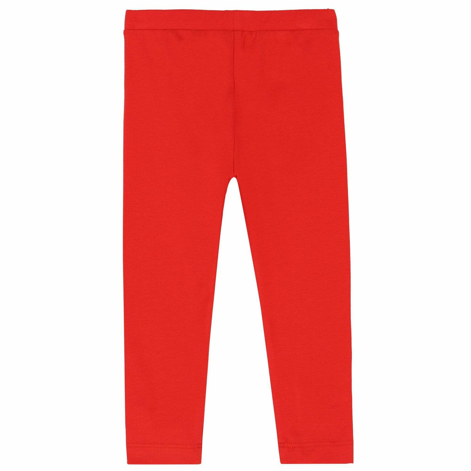 Younger Girls Red Logo Leggings, 1, hi-res image number null