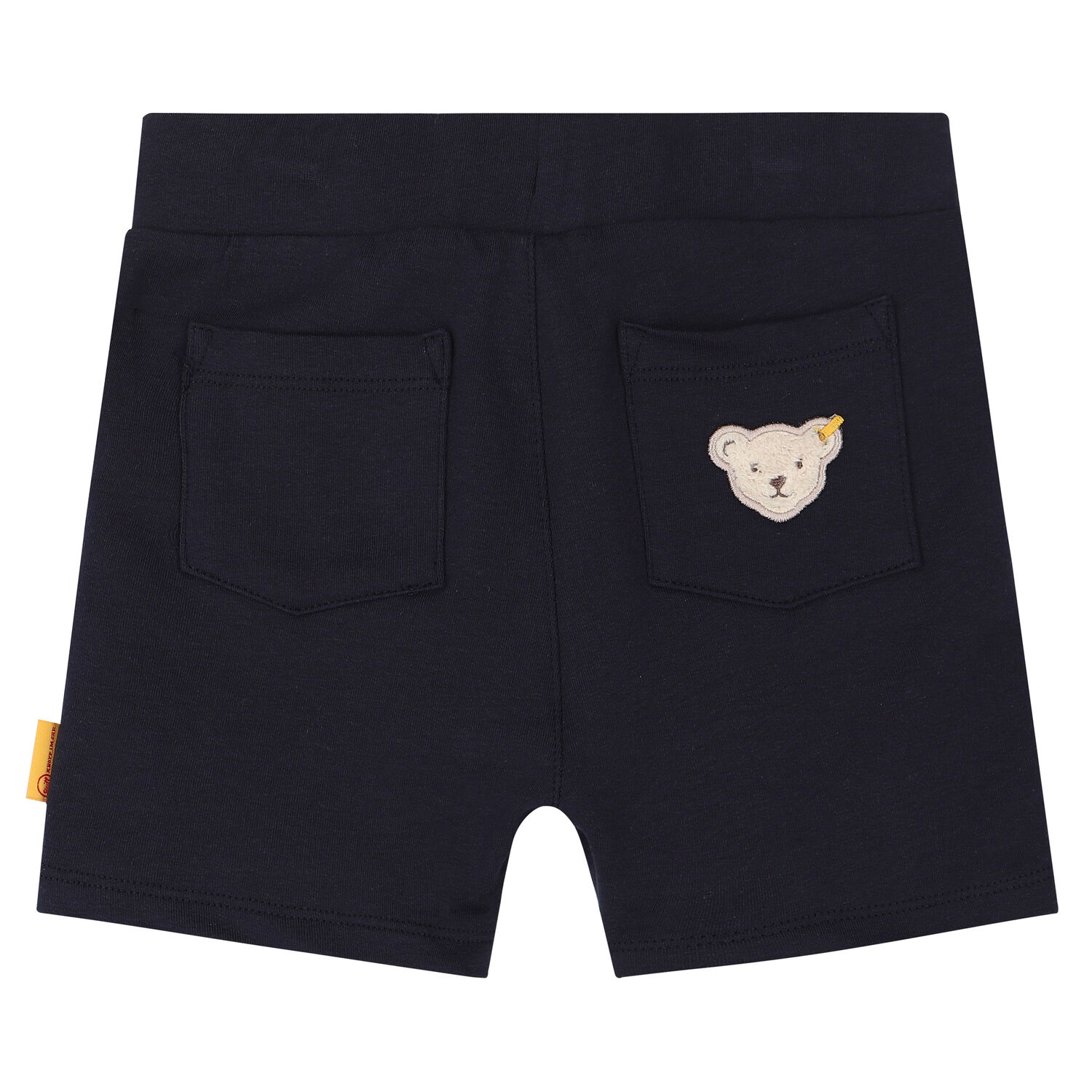 Boys Navy Teddy Shorts, 2, hi-res