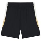 Boys Black Logo Shorts, 1, hi-res