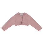Younger Girls Pink Knitted Cardigan, 5, hi-res
