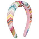 Girls Multi-Coloured Zigzag Headband, 1, hi-res
