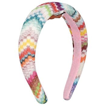 Girls Multi-Coloured Zigzag Headband