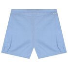 Baby Boys White & Blue Shorts Set, 2, hi-res