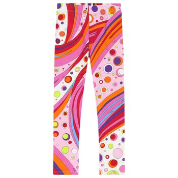 Girls Multi-Coloured Fontane Print Leggings