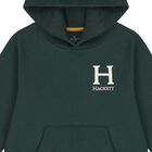 Boys Green Logo Hooded Top, 1, hi-res