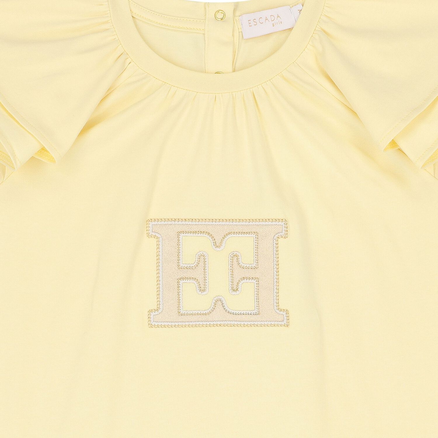 Girls Yellow Logo Dress, 1, hi-res