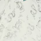 Girls Ivory & Gold Dragons Jacquard Dress, 1, hi-res