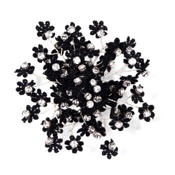 Girls Black Daisy Hair Clip