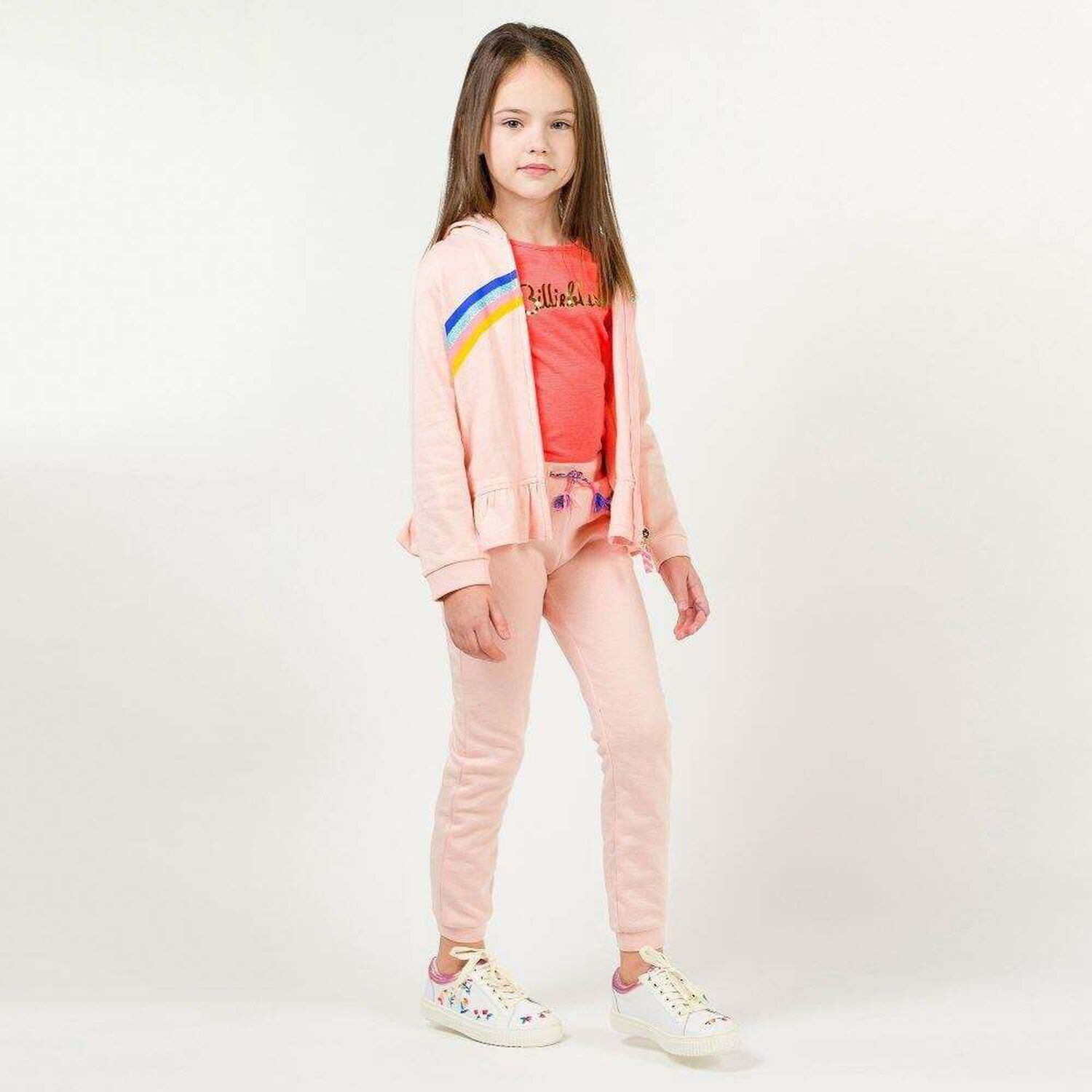 Girls Neon Pink 'Billieblush' T-shirt, 1, hi-res image number null