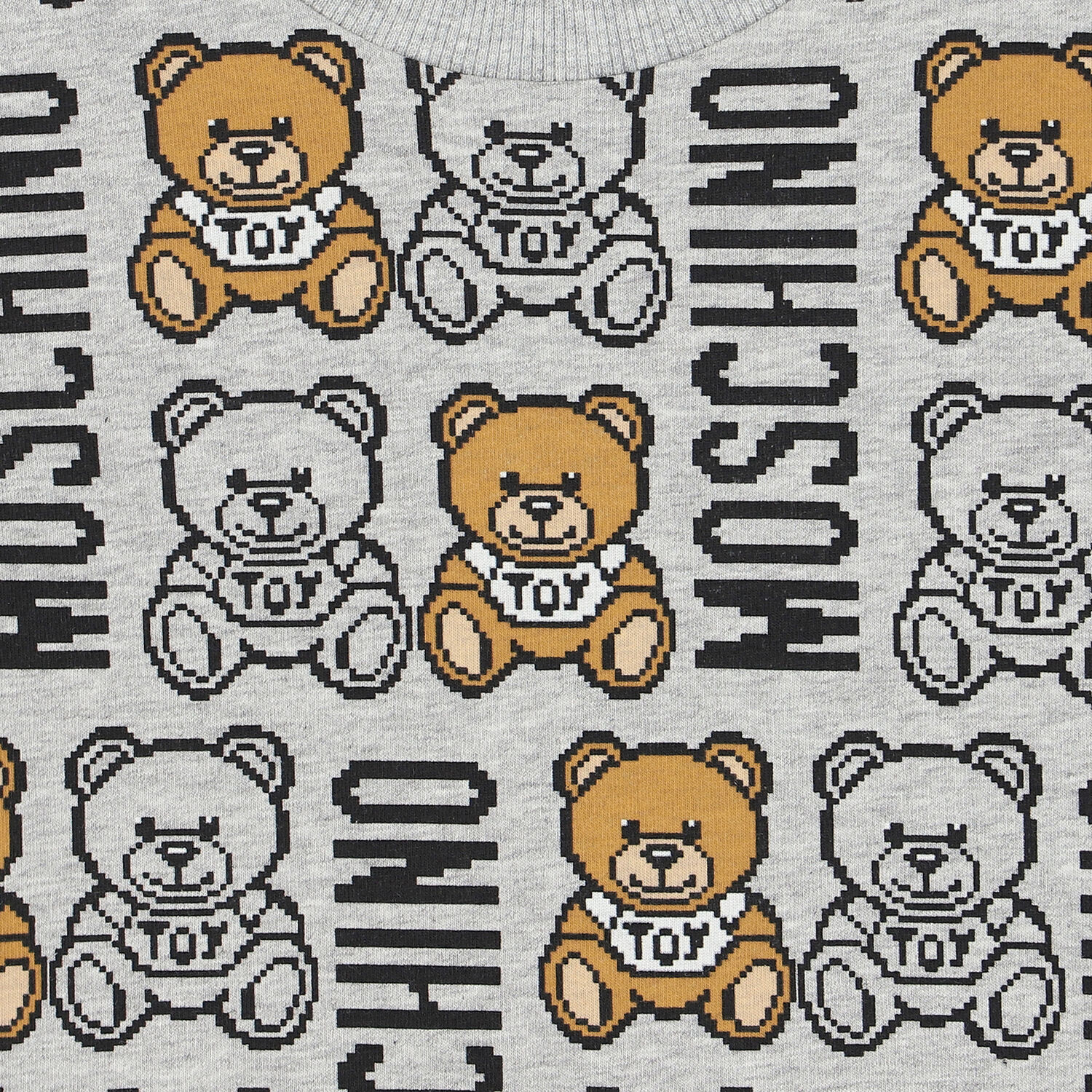 Grey Teddy Logo T-Shirt, 4, hi-res