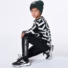 Boys Black Logo Sweatshirt, 1, hi-res