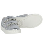 Girls Silver Logo Trainers, 1, hi-res