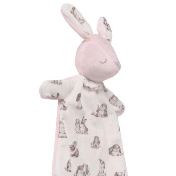 Pink & Ivory Rabbit Doudou Comforter