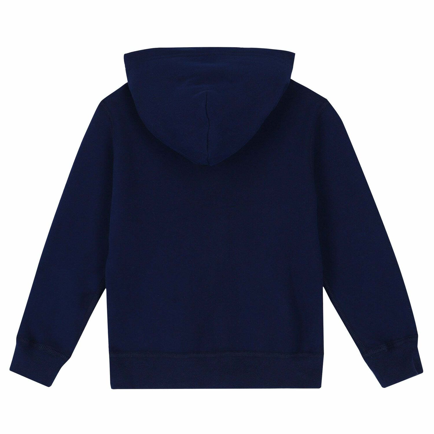 Boys Navy Logo Zip Up Top, 1, hi-res