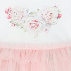 Baby Girls White & Pink Floral Romper, 1, hi-res