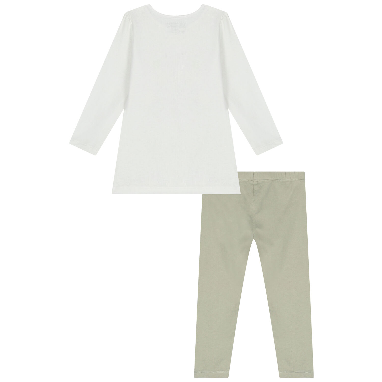 Baby Girls White & Green Leggings Set, 1, hi-res