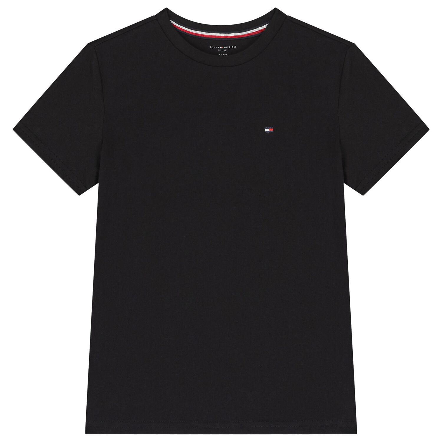 Boys Black & White Cotton Logo T-Shirts ( 2-Pack ), 1, hi-res