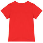 Red Teddy Bear Print Logo T-Shirt, 1, hi-res