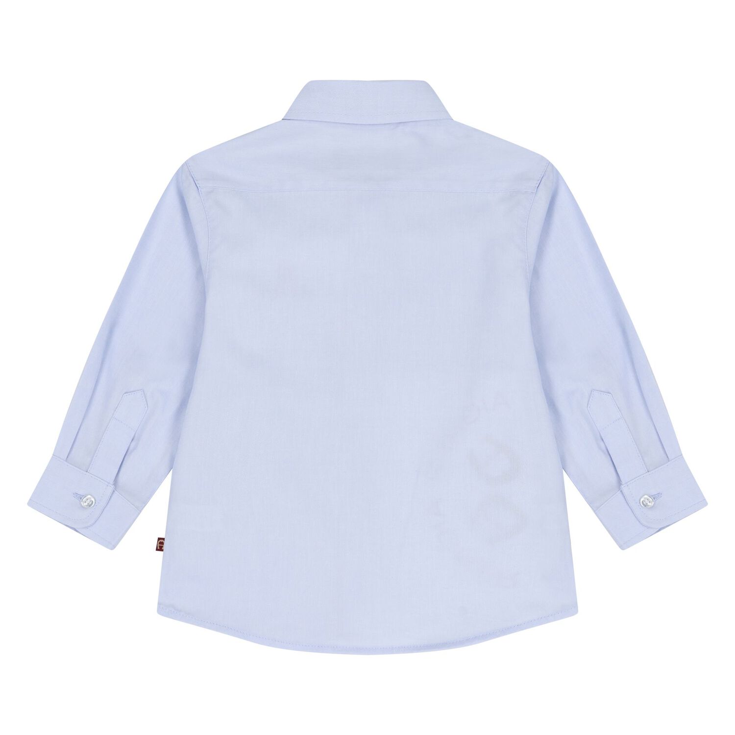 Younger Boys Blue & White Logo Shirt, 1, hi-res