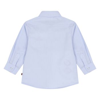 Younger Boys Blue & White Logo Shirt