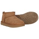 Younger Chestnut Brown Classic Ultra Mini Suede Boots, 2, hi-res