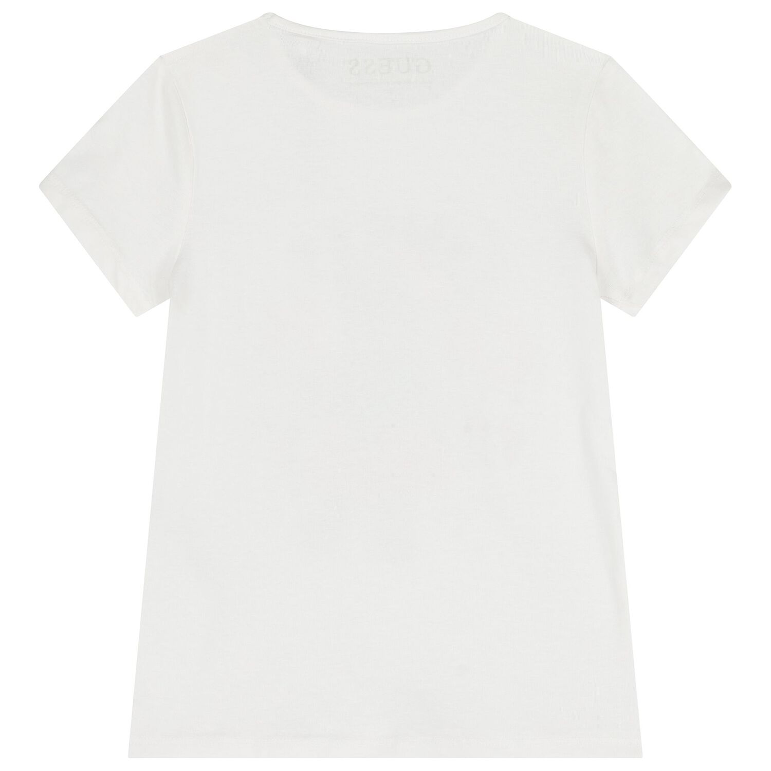 Girls White Teddy Bear Logo T-Shirt, 1, hi-res