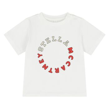 Younger Boys Ivory Logo T-Shirt