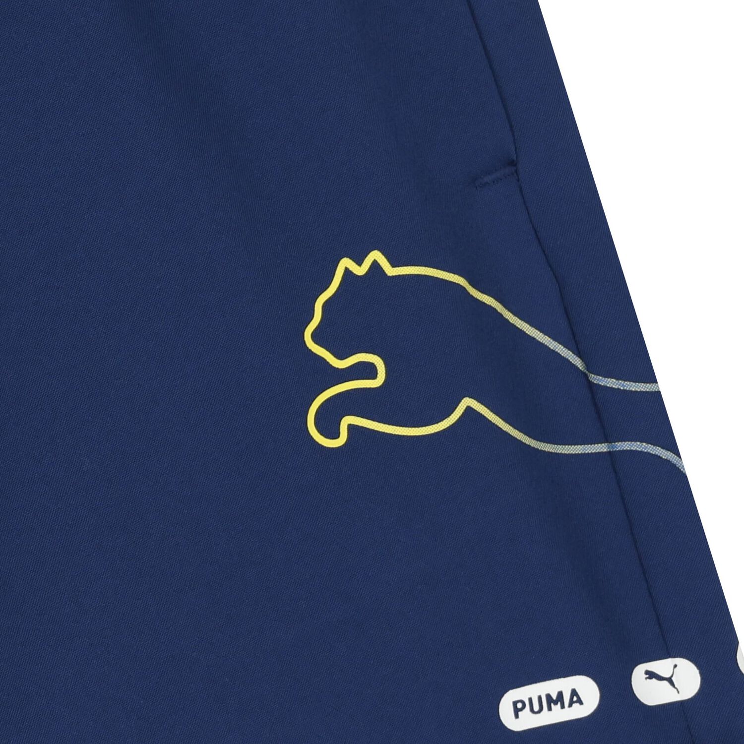 Boys Blue Logo Shorts, 1, hi-res