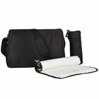 Black Logo Baby Changing Bag, 3, hi-res