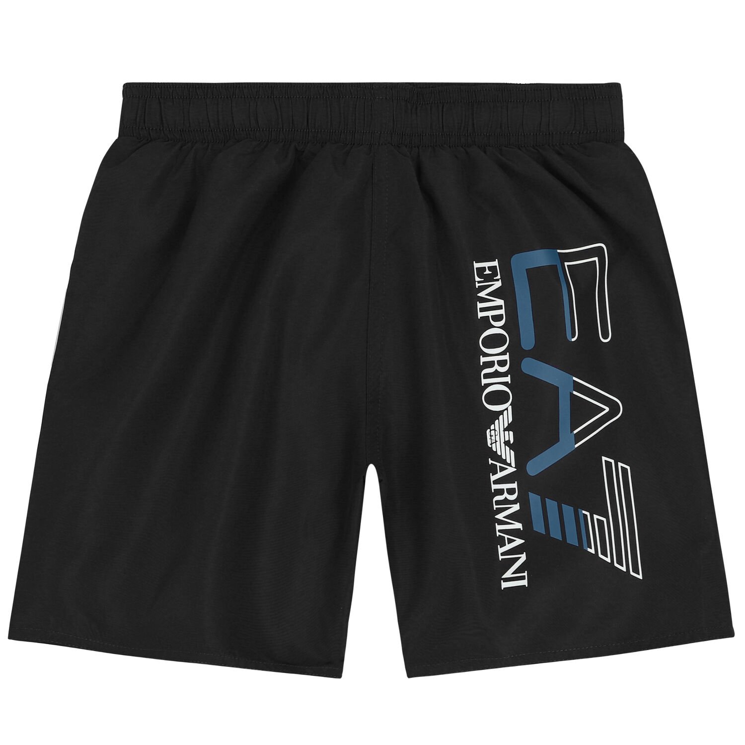 Boys Black Logo Swim Shorts, 2, hi-res image number null