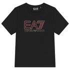 Boys Black Logo T-Shirt, 2, hi-res