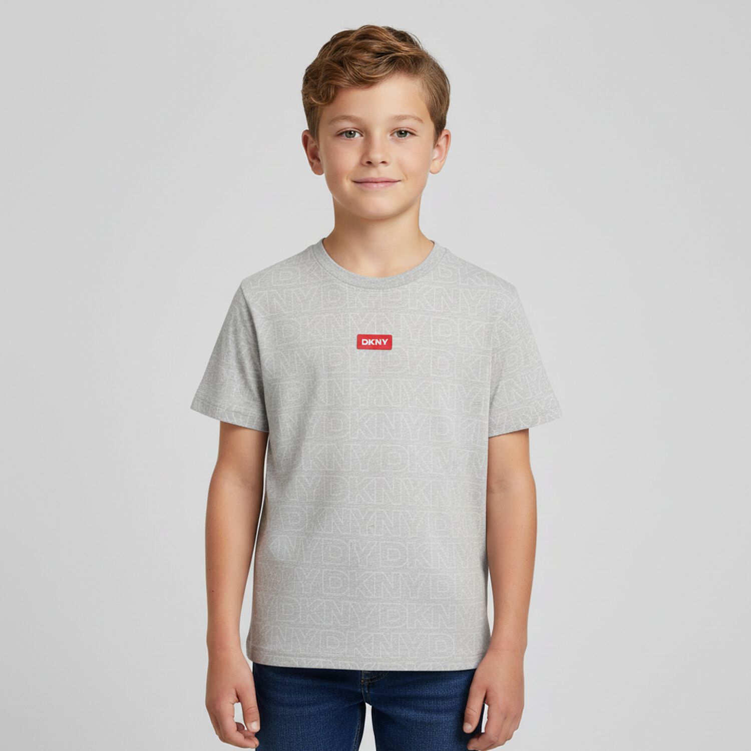 Boys Grey Logo T-Shirt, 1, hi-res image number null
