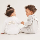 White &amp; Silver Angel Wings Babygrow, 1, hi-res