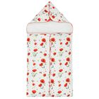 Baby Girls White & Red Poppies Nest, 1, hi-res