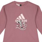 Girls Pink Minnie Mouse Logo Sweatshirt Dress, 1, hi-res