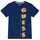 Boys Navy Blue Logo T-Shirt, 3, hi-res