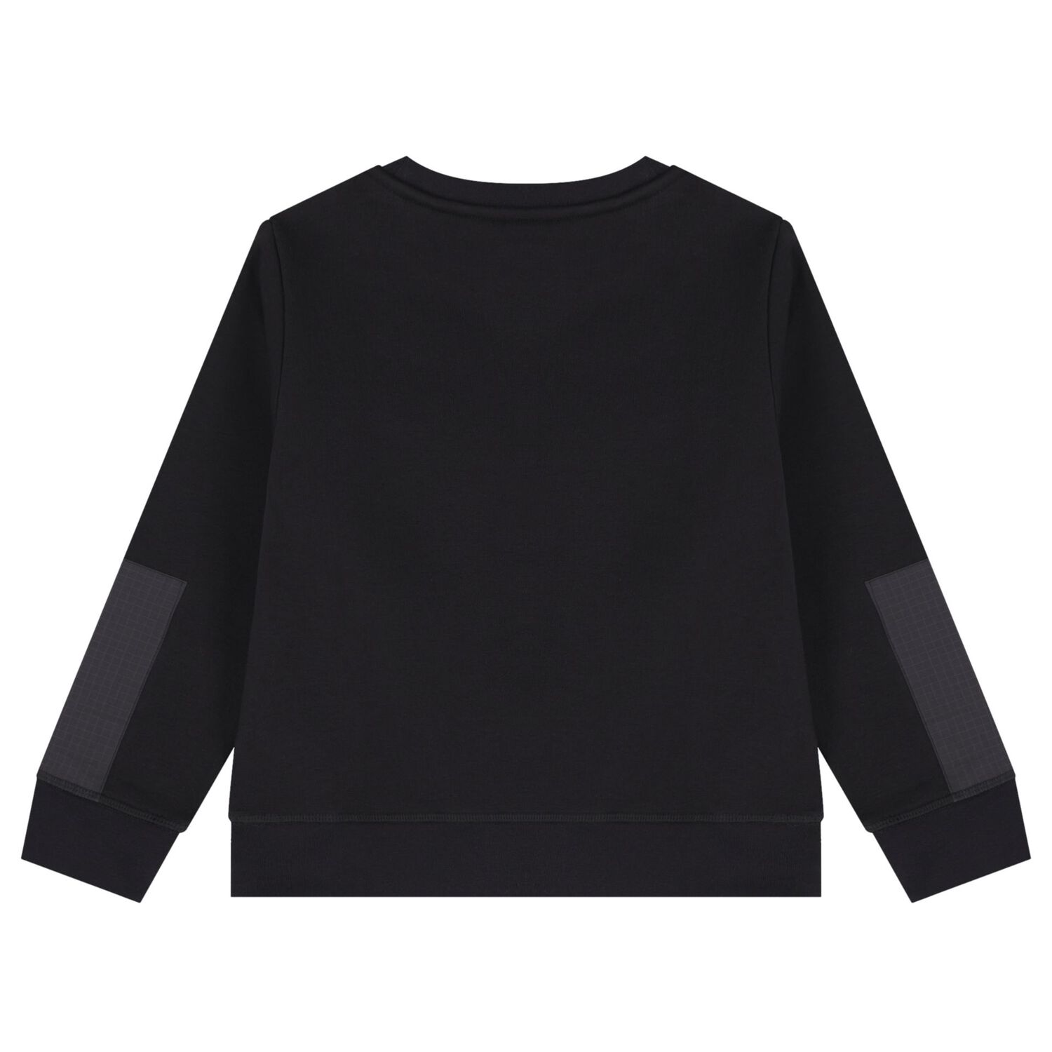 Boys Black Logo Sweatshirt, 1, hi-res