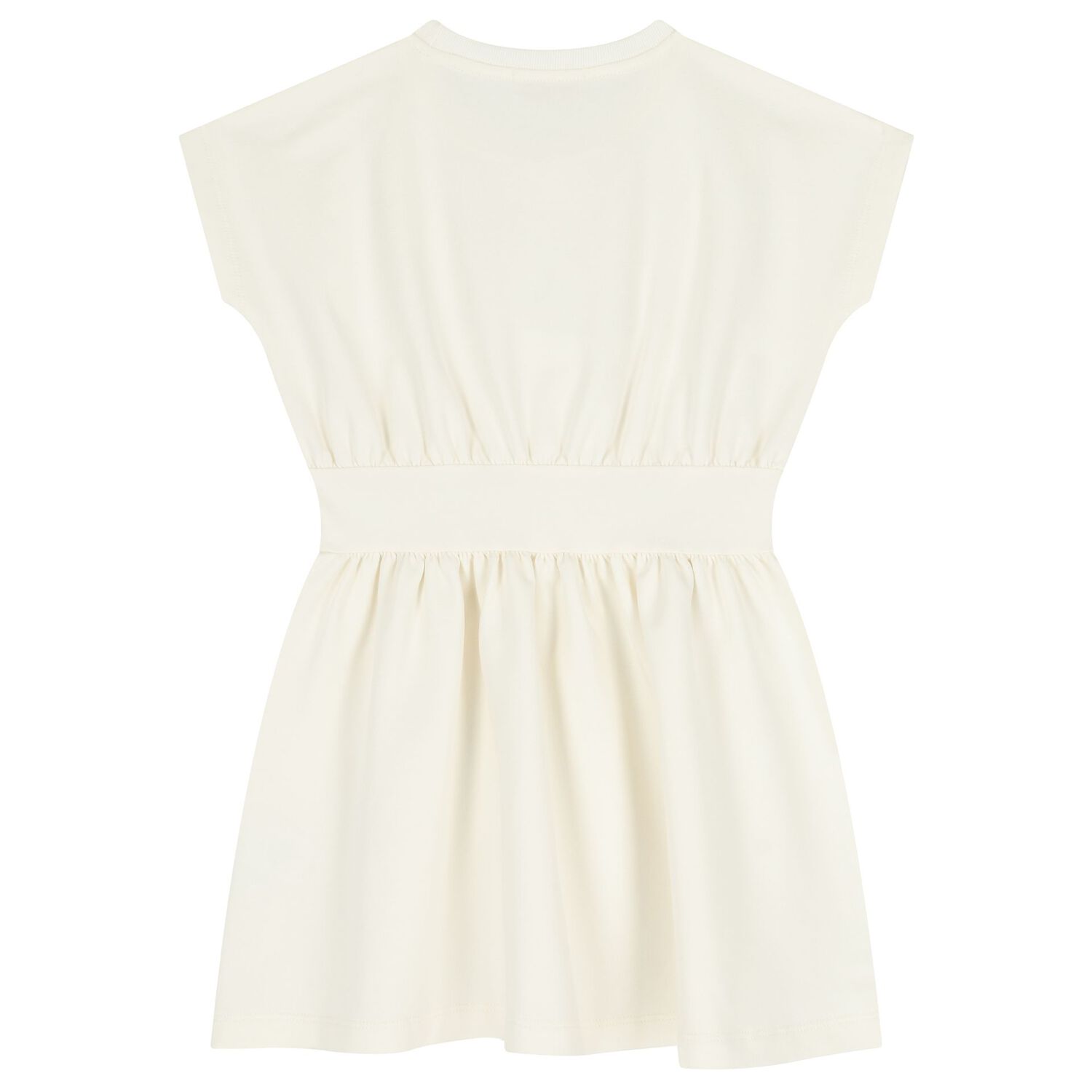 Girls Ivory Logo Dress, 1, hi-res