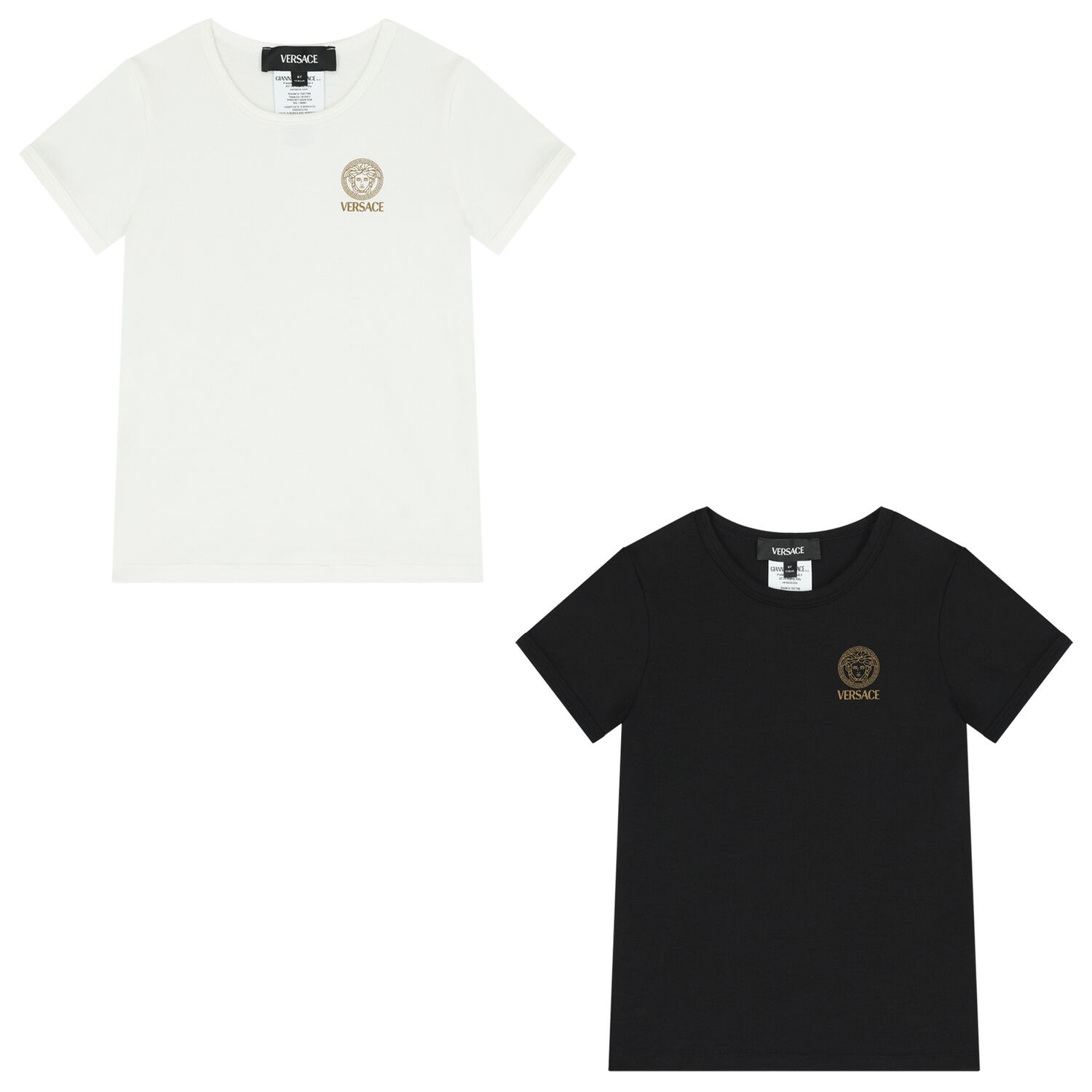 Boys Black & White Medusa T-Shirts ( 2-Pack ), 1, hi-res