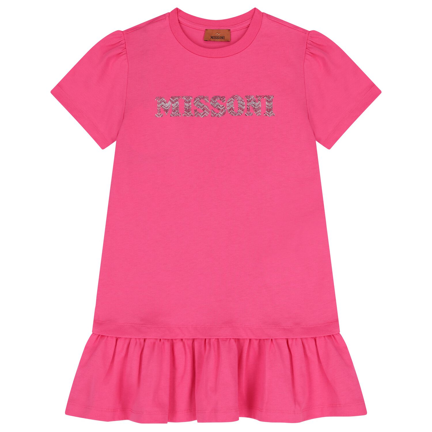 Girls Pink Logo Dress, 2, hi-res