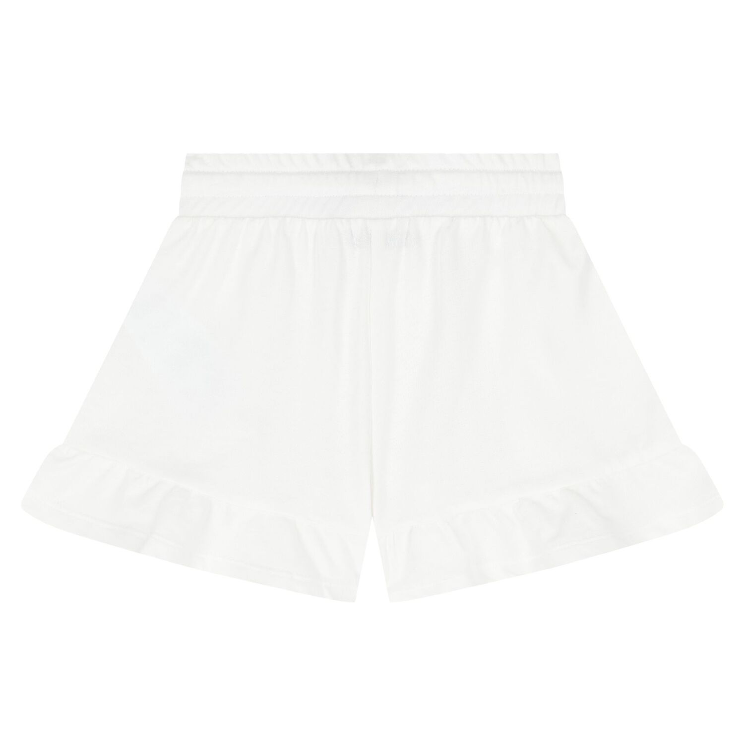 Girls White Teddy Bear Shorts, 1, hi-res image number null