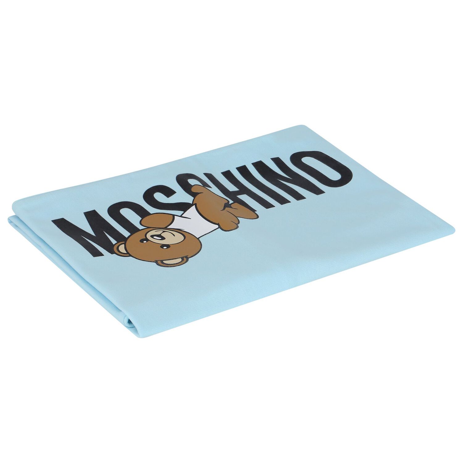 Boys Blue Teddy Bear Logo Baby Blanket, 2, hi-res image number null