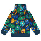 Younger Boys Blue Monster Tracksuit, 1, hi-res