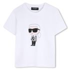 Boys White Logo T-Shirt, 2, hi-res